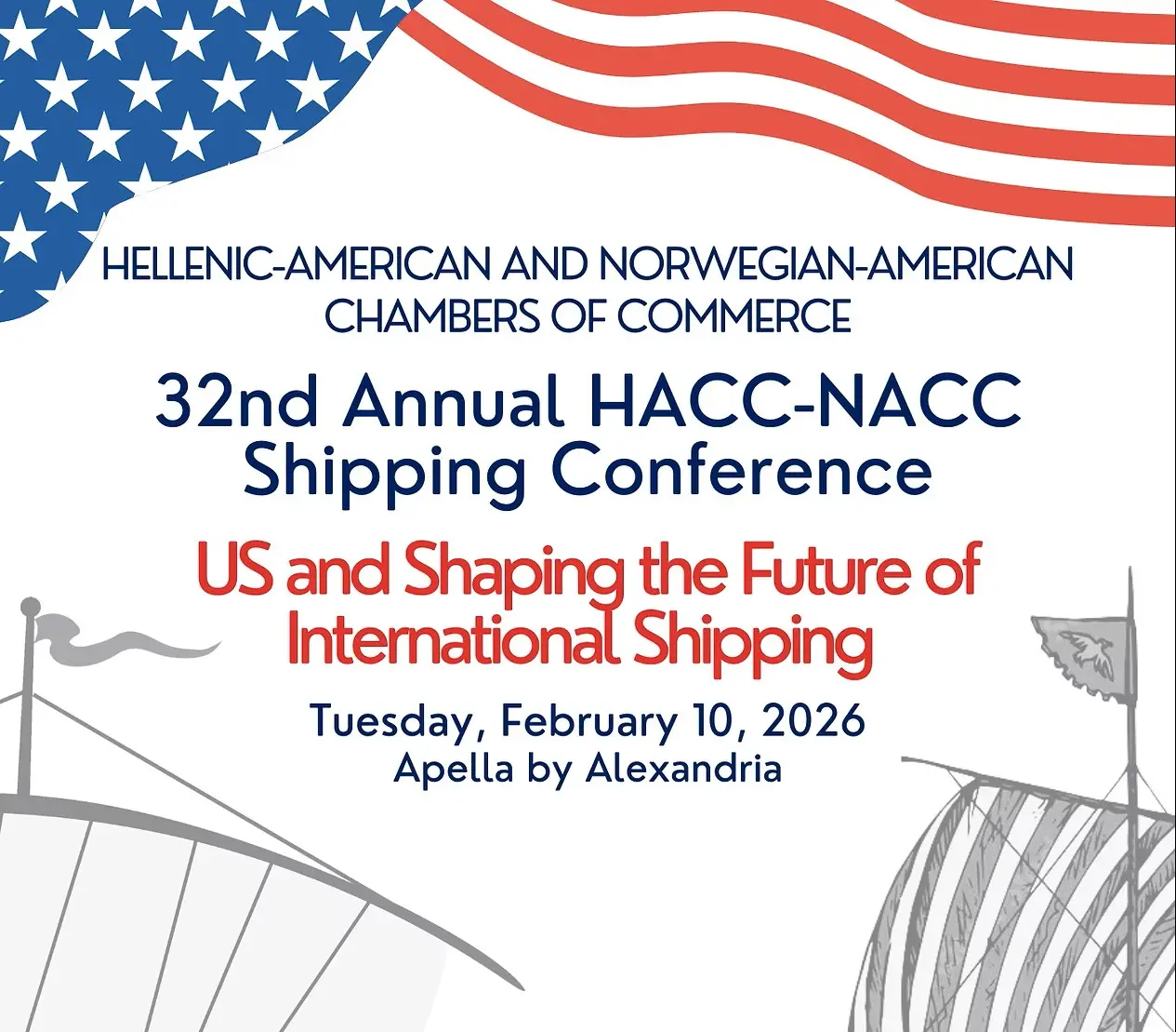 32nd Annual HACC-NACC Shipping Conference 2026 – Official Event Banner | Global Maritime Hub 32nd Annual HACC-NACC Shipping Conference 2026 in New York for global maritime and shipping industry leaders