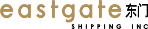 Eastgate logo: lowercase beige letters spelling 'eastgate' on a black background