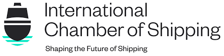 International Chamber of Shipping logo with the motto 'Shaping the Future of Shipping'.