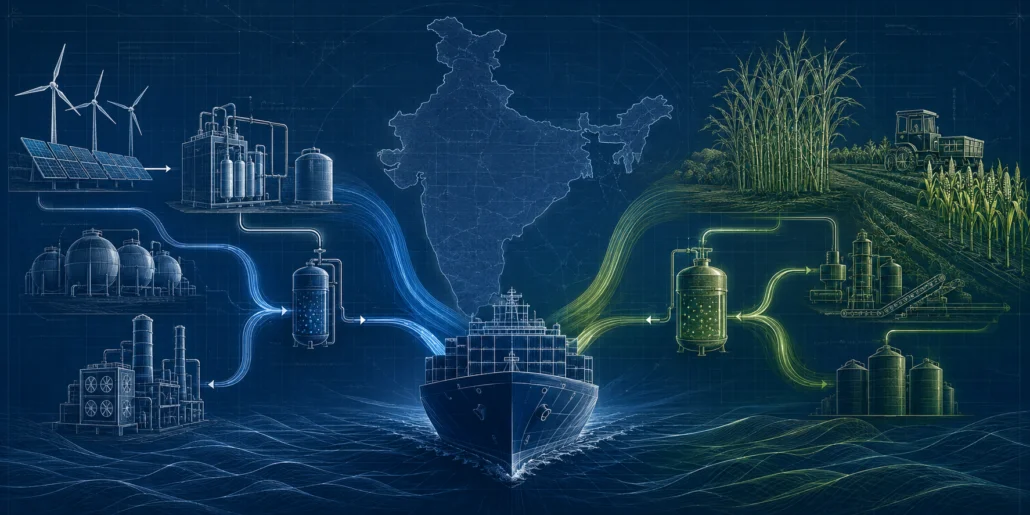 India maritime fuel policy focused on green methanol production and cleaner shipping fuels