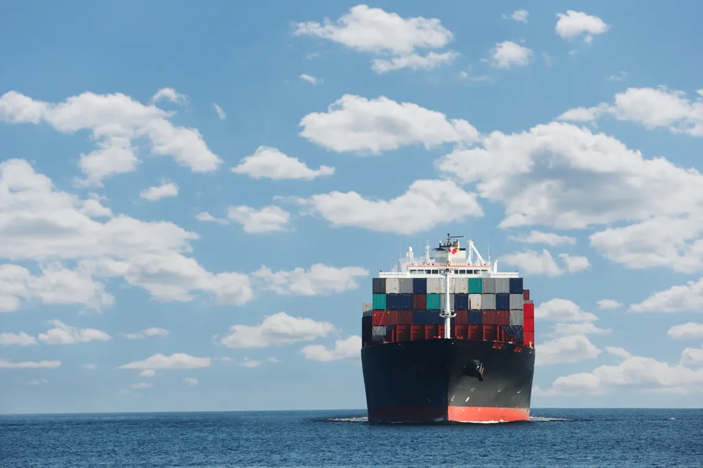 Supply chain resilience: container ship carrying international cargo